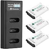 Powerextra NP-BX1 Battery 3 Pack and 3-Channel USB Charger for Sony NP-BX1 and Sony Cyber-Shot DSC-RX100, DSC-RX100 II, DSC-R