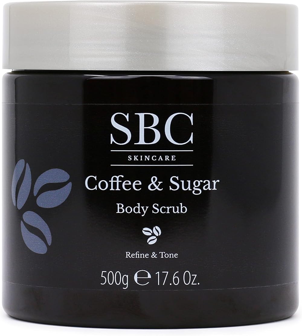 SBC Coffee Sugar Body Scrub 500g Exfoliating Nourishing Softening Smoothing