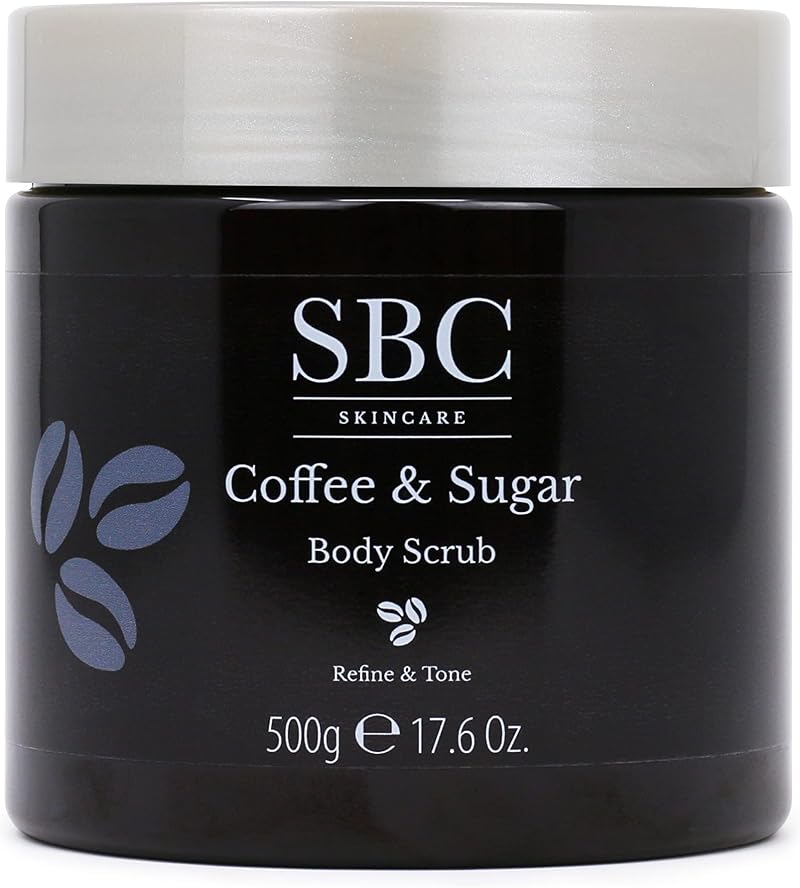 SBC Coffee Sugar Body Scrub 500g Exfoliating Nourishing Softening Smoothing