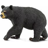 Safari Ltd. North American Black Bear Toy - 4.5 Inch Wildlife Figure | 4.5 Inches Long x 2.5 Inches Tall, Ages 3+, Safety Tested, BPA Free PVC, Bear Play, Classroom Wildlife Study