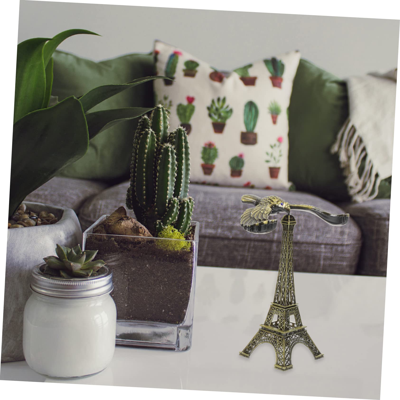 Ciieeo Balancing Eagle Toy - Metal Eiffel Tower Balance Bird Centerpiece Table Decoration Swinging Sticks Office Model Porch Alloy