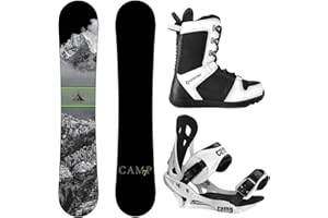Camp Seven Valdez Snowboard Summit Bindings & APX Boots Men's Complete Snowboard Package