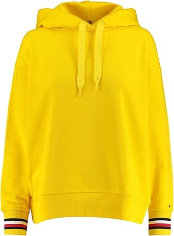 yellow tommy hilfiger hoodie women's