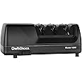 Chef’sChoice 15XV Professional Electric Knife Sharpener With 100-Percent Diamond Abrasives And Precision Angle Guides For Straight Edge and Serrated Knives, 3-Stage, Black