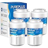 PUREPLUS Replacement for MWF® Refrigerator Water Filters, SmartWater® MWFP, MWFA, GWF, HDX FMG-1, Kenmore® 9991, WFC1201, RWF1060, 197D6321P006, 4 Pack