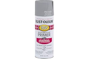 Rust-Oleum 2081830 Stops Rust Automotive Primer Spray, 12 oz, Flat Light Gray