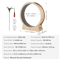 VEVOR Cat Exercise Wheel, 52" Large Cat Treadmill