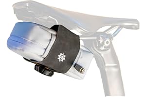 Lumiere & Co. Bike Seat Bag, Road Bike Bag, Small Bike Seat bags, Cycling Seat bag, Bike Under Seat Bag, Seat Bicycle bag, Bike Bag Under seat, Cycling Saddle Bag (White, Small)