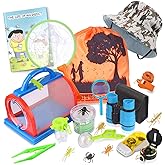 ESSENSON Outdoor Explorer Kit & Bug Catcher Kit with Binoculars, Compass, Magnifying Glass, Critter Case and Butterfly Net Great Toys Kids Gift for Boys & Girls Age 3-12 Year Old Camping Hiking