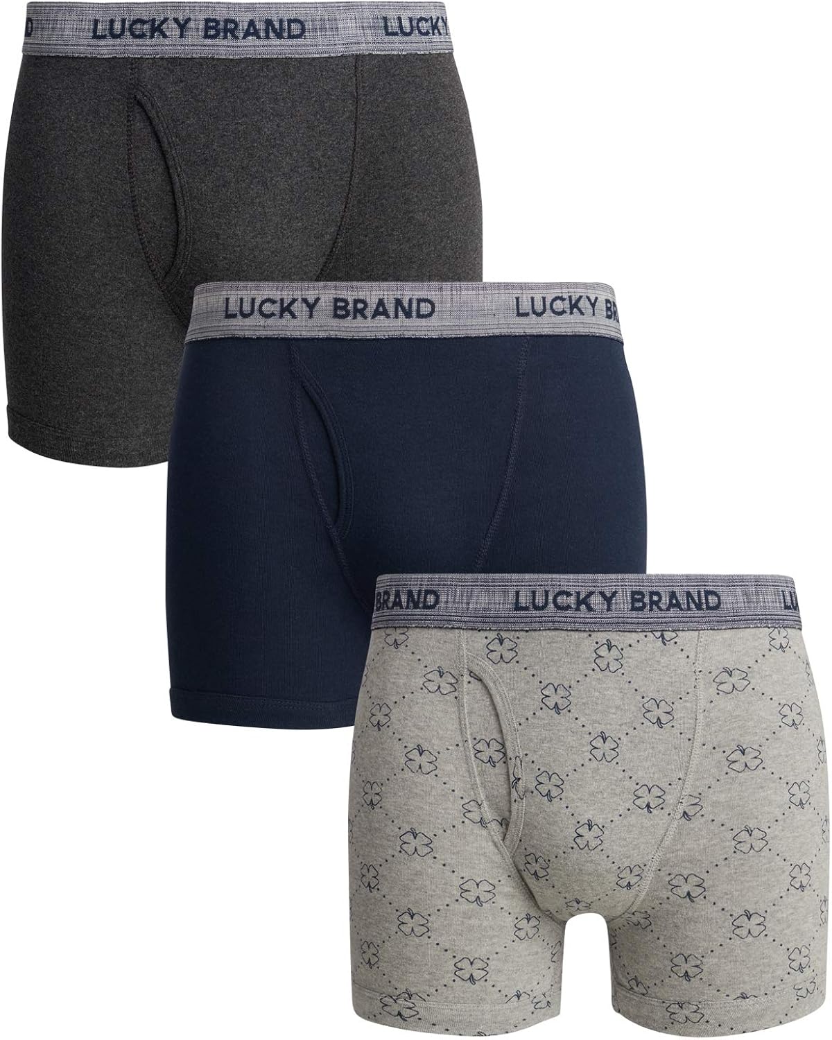 Lucky Brand Men's Cotton Boxer Briefs (3 Pack) at  Men’s Clothing store