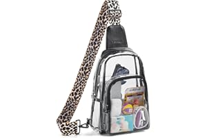 LATMAP Clear Bag for Stadium Events, Clear Purse for Women Stadium Crossbody Bag, Transparent Bag for Concerts Sports