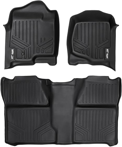 Amazon Com Maxliner Floor Mats 2 Row Liner Set Black For 2007