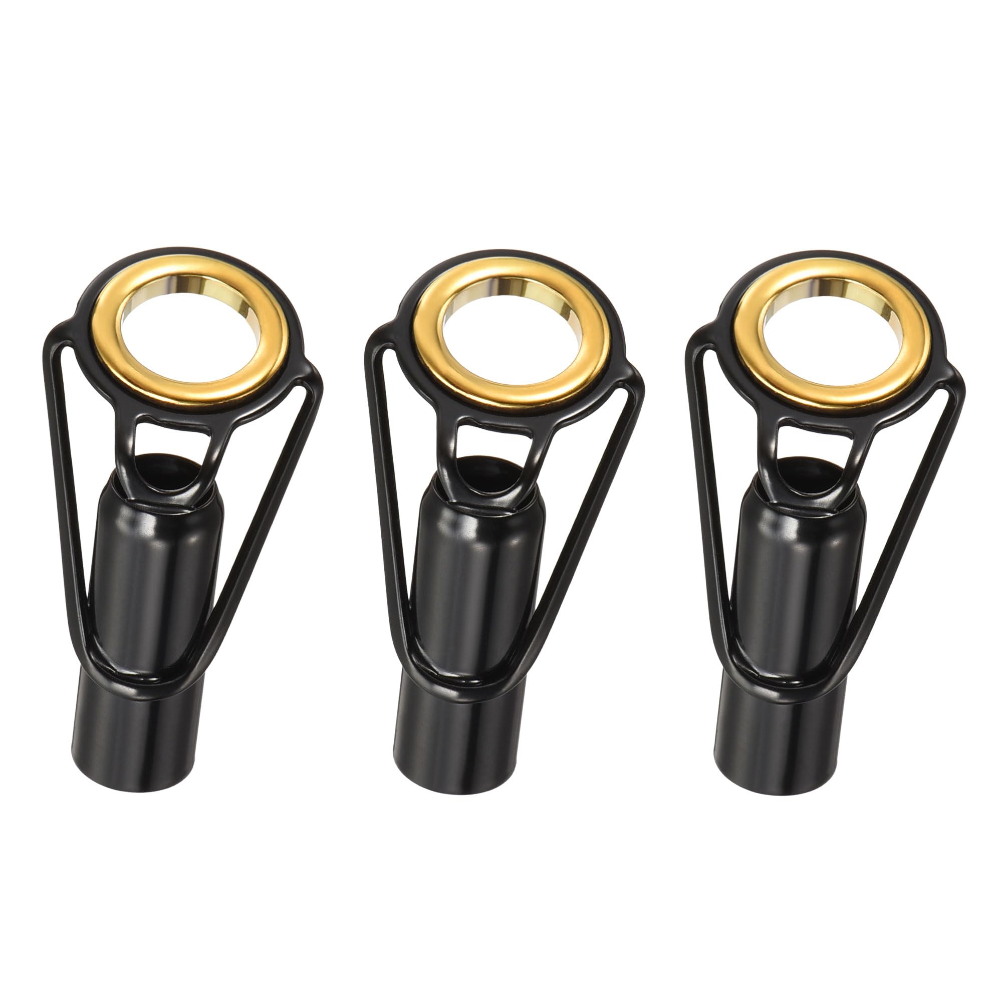 PATIKIL 7.5mm Tube Dia Fishing Rod Tips Repair Kit, 3pcs Stainless Steel Ring Guide for Saltwater Freshwater Fishing