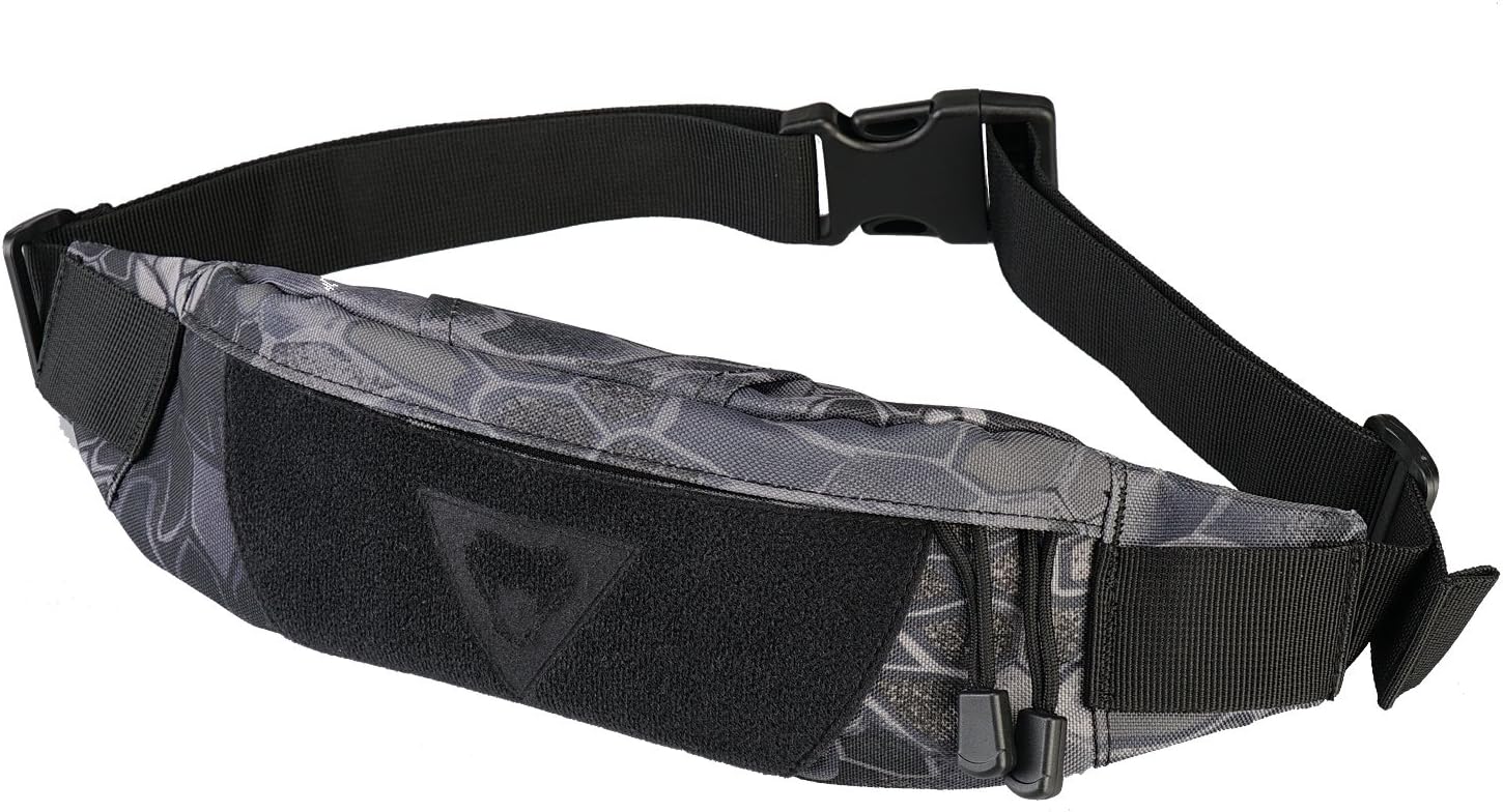 Viperade Multifunction Waist Pack Bag, Waterproof Running Fanny Pack for Hands Free, Outdoor Ultralight Waist Bag, Adjustable Fashion Storage Pack Phone EDC Gear, Tactical Shoulder Backpack