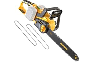 16-Inch 40V (2×20V Max) Brushless Chainsaw, Brushless Motor, Chains Brake, Auto Lubrication, Ideal for Wood/Tree Cutting, Pru