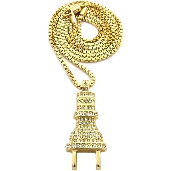 Fashion 21 Gold-tone Square Colorful Gemstone Pendant 24