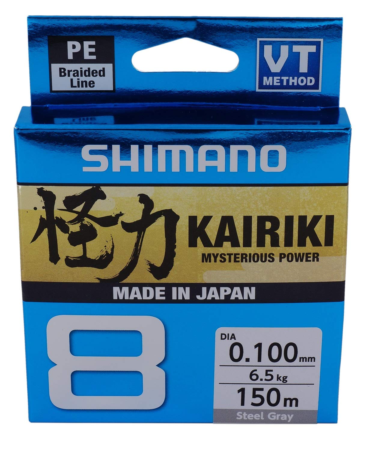Line Kairiki 8 150 m 0.18 mm 12 kg Steel Gray