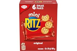 Ritz Mini Original Crackers, Snack Packs, School Snacks, 180 g
