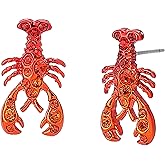 Betsey Johnson Women's Mermaid Jewels Lobster Stud Earrings