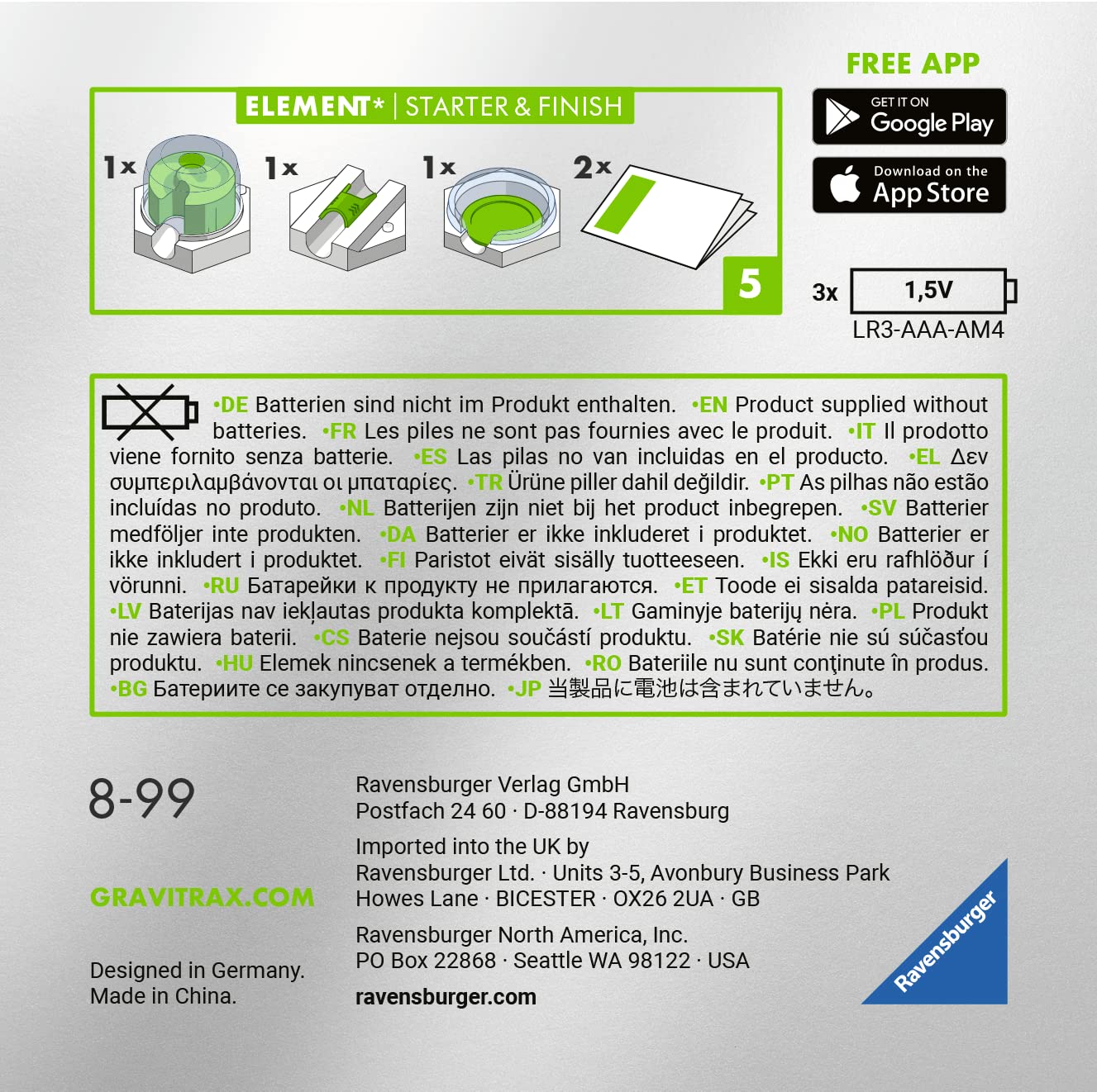 GraviTrax Power Elements: Starter and Finish
