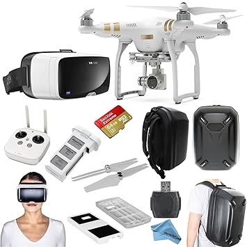Amazon.com: DJI Phantom 3 Professional Quadcopter Drone Bundle ...