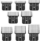 8 Premium Trimmer Guards Fits for BaBylissPRO Barberology Outlining Hair Trimmers (FX787) and LoPROFX Trimmers (FX726), Replacement Guards with Metal Spring Clip - From 1/32-5/4 inch with Organizer