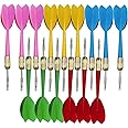 FANBODTA 15pcs Tip Dart Colorful Dart Soft Tip Darts, Bar Dart, Plastic Tip Darts Set Steel Tip Darts Darts Metal Tip Set, Metal Darts for Dartboard
