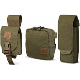 Helikon-Tex Navigation &amp; Trauma Set: SERE, Compass &amp; Tourniquet Pouch Olive Green
