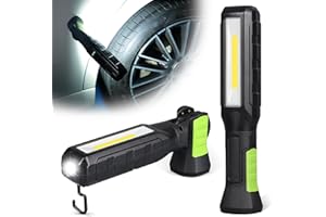 ROPELUX Work Light, 1700 Lumens Bright LED Work Lights, Rechargeable Work Light for Mechanics Portable&Cordless, with Rotate Magnetic Base&Hooks, Mechanic Light for Car Repair/Inspection/Workshop/Emergency