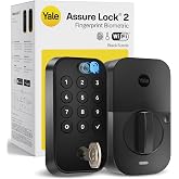 Yale WiFi Smart Lock Deadbolt, Keypad &amp; Fingerprint Access, Keyless Entry | Assure Lock 2 Touch Fingerprint Door Lock, Remote App Control (US &amp; Canada Only), Scheduled Code Sharing, Airbnb Compatible