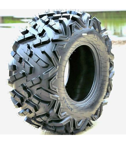 Set Of 2 ROADGUIDER ATV/UTV Tires - 26x10-14, 6PR, ATLAS Tread Pattern For Dirt, Mud, And Rocks