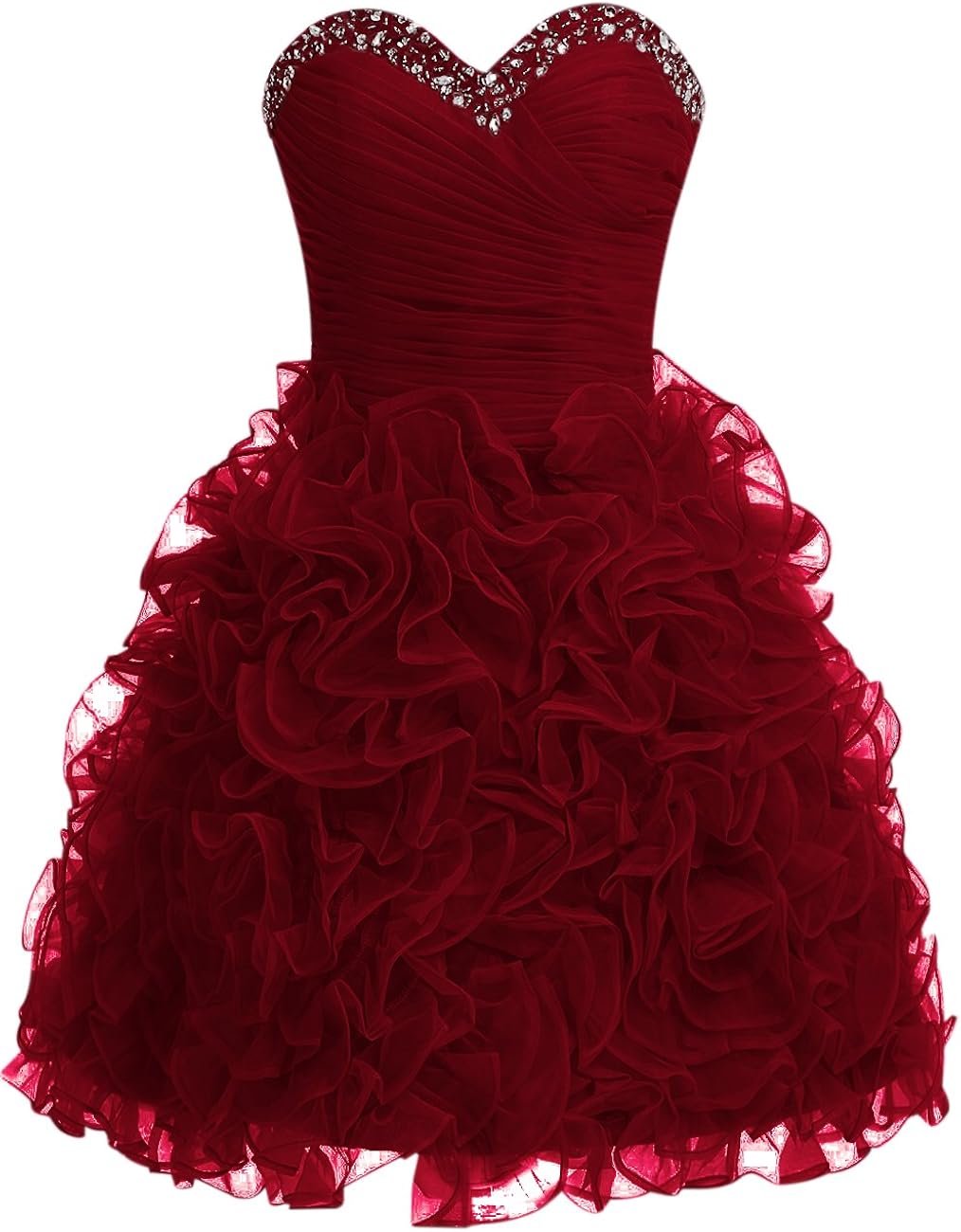ruffle homecoming dress