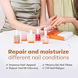 Modelones 8 in 1 Ridge Filling Nail Strengthener 15ml Nude Glitter view 6