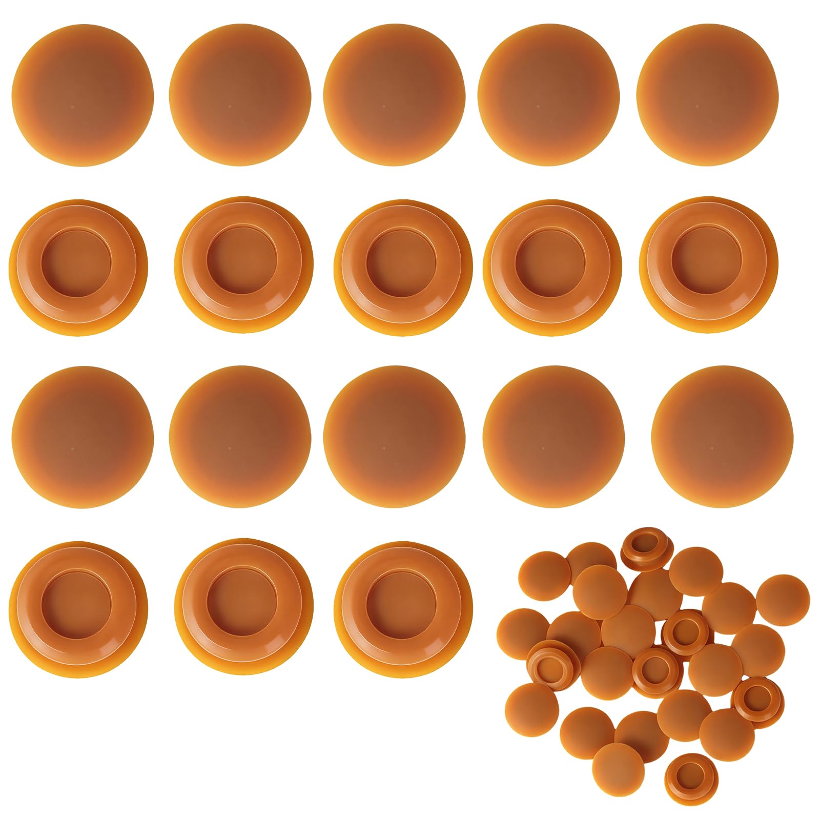 Photo 1 of 40Pcs Threshold Screw Covers for Therma-Tru, Adjustable Door Sill Cap Plugs, for Concealing Screw Holes, Plastic Threshold Plugs (for Door Sill Cap)