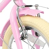 Glerc 20 Inch Kids Bike Pink with Basket Bell Stabilizers for Girls 7-13 view 7
