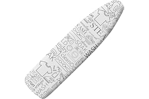 CLIDULI Extra Thick Ironing Board Cover and Pad, 15x54 Ironing Board Cover, Resist Scorching and Staining,Elastic Edges,Art of Life Iron Sew Laundry Wash