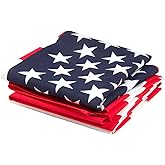 American Heritage Cotton Bandanas - Made in USA - Sold by Vets - Pack of 3 (USA Flag)