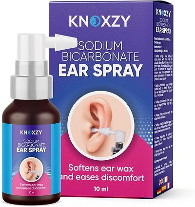 Knoxzy Sodium Bicarbonate Ear Spray 10ml x 3 - Ear Wax Remover Swimmer's Ear