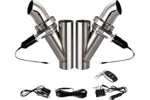 EVIL ENERGY 3" Electric Exhaust Cutout Dual Flaps Valve Kit with Remote Controller