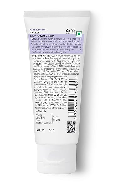 kaya purifying cleanser with salicylic acid