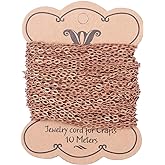 PH PandaHall 32 ft Link Charms Jewelry Chains Red Copper Color Iron Cross Chains Flat Oval Chain O-Shaped Necklace Chain for Necklace Jewelry Accessories DIY Making-4.1x3x0.8mm