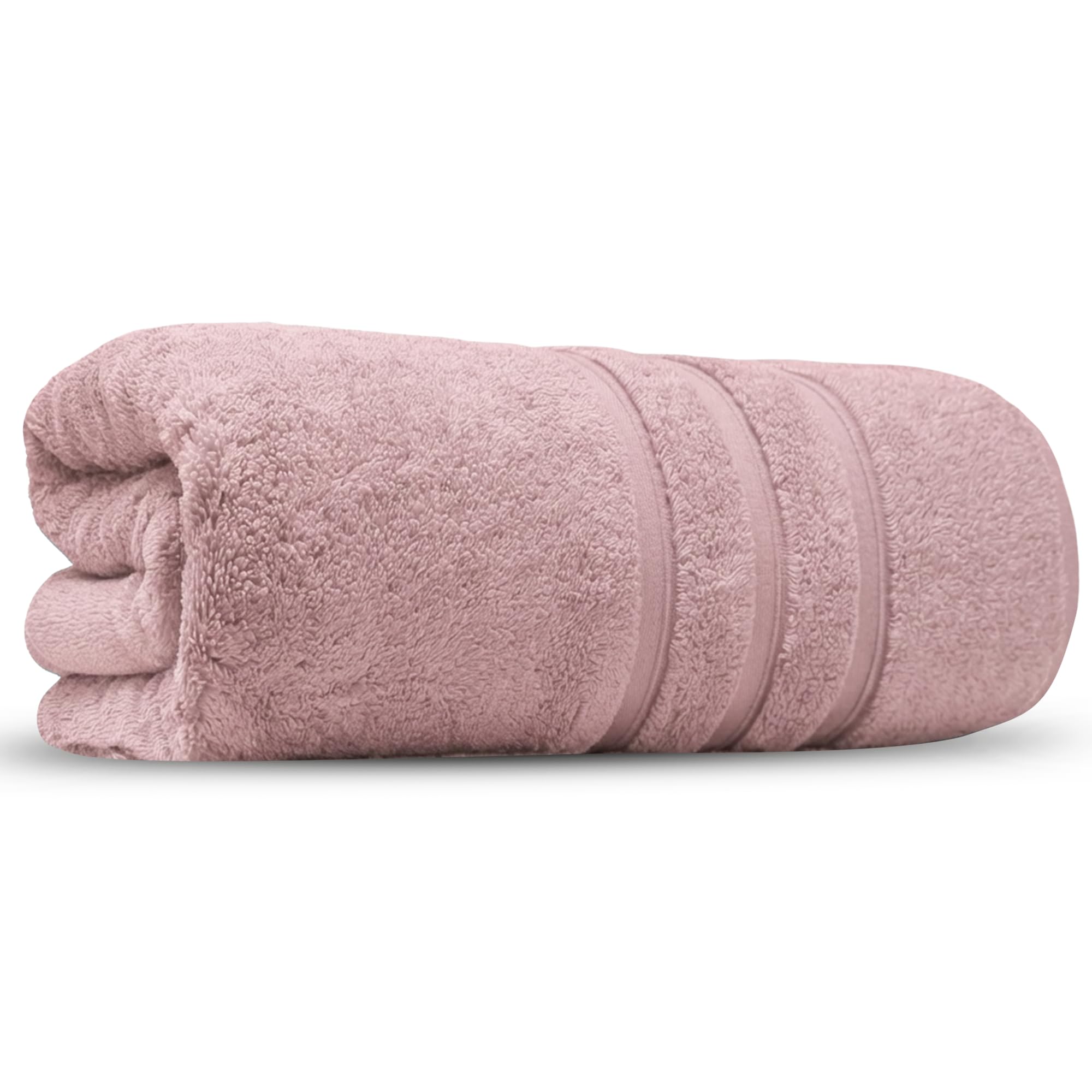 Luxury Bath Sheets Zero Twist Cotton 600 GSM (90 x140cm) Thick & Plush Hotel Quality Large Pool Spa & Hotel Bathroom Bath Towels | Pack Of 1 Blush Pink