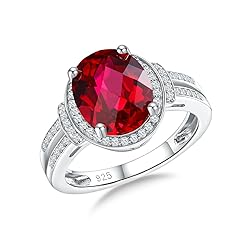 AGRULE 5.2 Carat Ruby Gemstone Ring for Women
