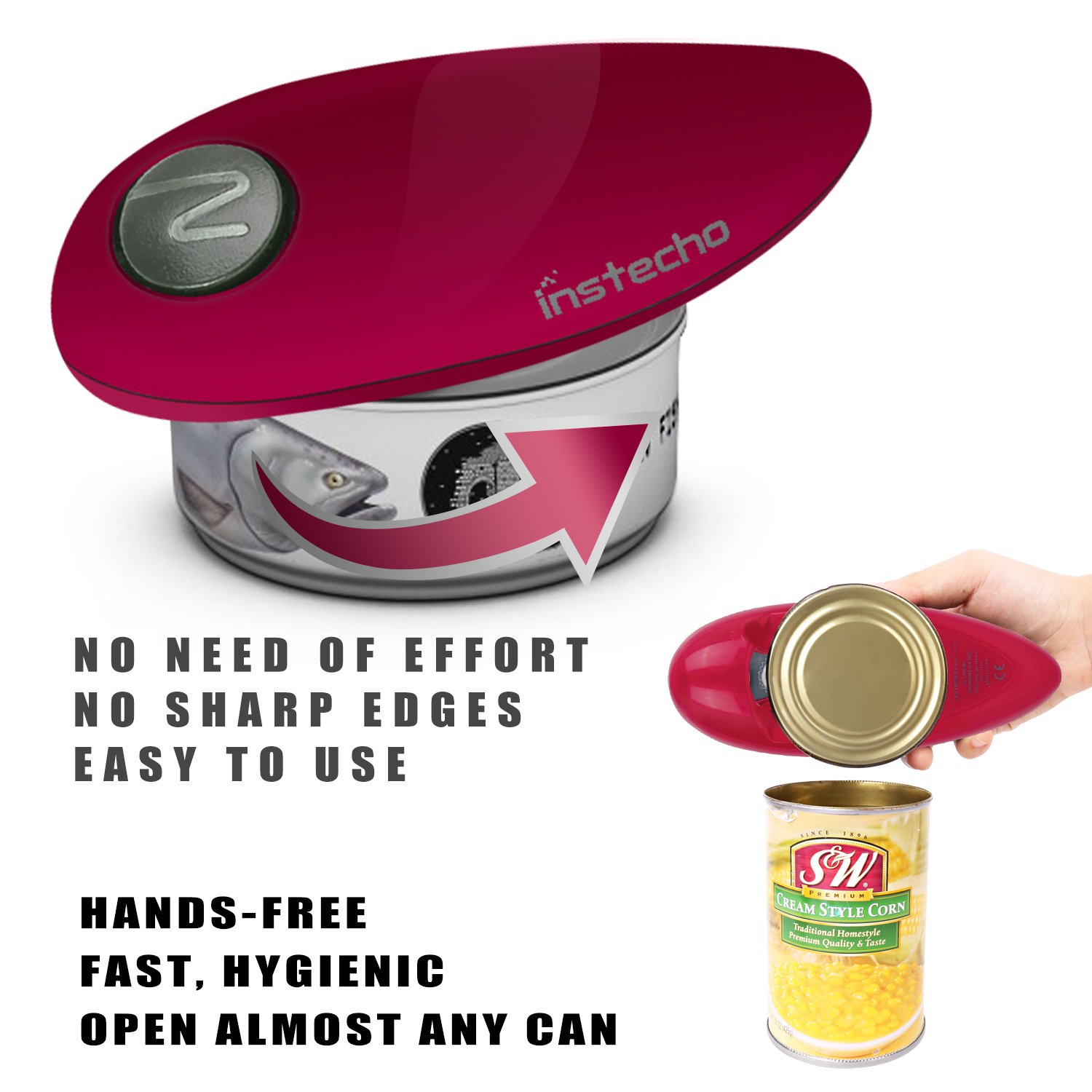 Electric Can Opener, Restaurant Can Opener, Smooth Edge Automatic