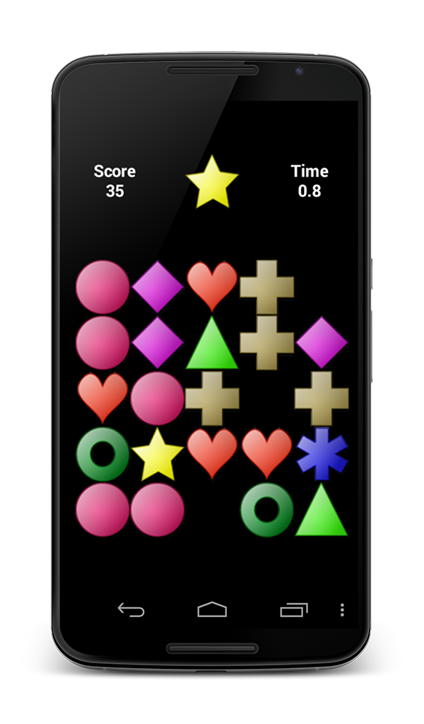 20 second Fun Tap The Shapes Fast Reflex Reaction Game