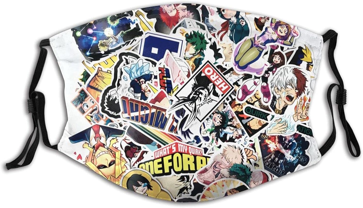 My Hero AcademiaMha Face Mask Reusable Washable Adjustable
