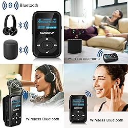KLANGTOP Bluetooth MP3 Player 8GB Digital Clip