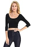 Klaxons LA Basic Cotton/Spandex Crop Top-MADE IN