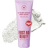 First Aid Beauty KP Bump Eraser Body Scrub, 10% AHA Body Exfoliator | Dermatologist-Tested Keratosis Pilaris Exfoliator to Smooth Rough Bumps &amp; Strawberry Skin, 10% AHA, Safe for Sensitive Skin