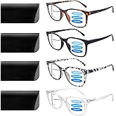 VIDEBLA Progressive Multifocus Reading Glasses for Women Blue Light Blocking Spring Hinges Fashion Pattern Print Readers